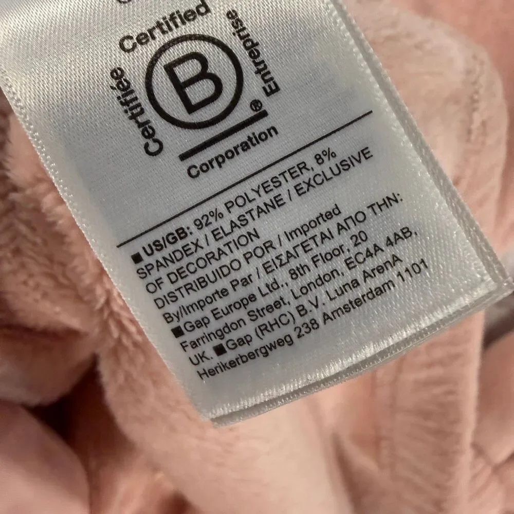 Athleta Girl Cozy Feelin Great Plush Full Zip Hooded Fleece Pink Size L/12  A